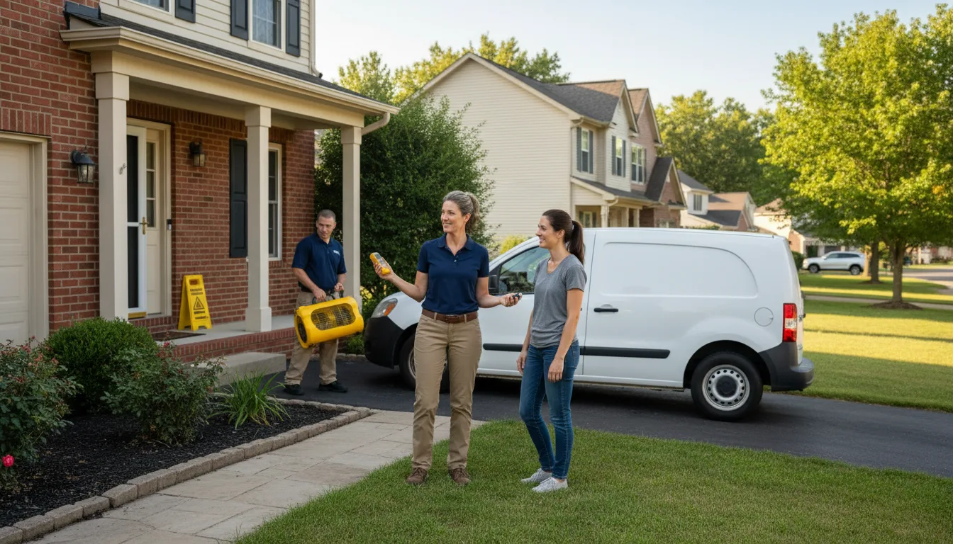 Water restoration image for Home Water Damage Repair in Clarksville, MO